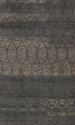 All-Over Trellis Moroccan Indian Rug 4x7 Contemporary Hand-made Oriental Carpet