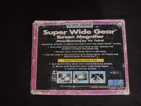 Sega Game Gear Super Wide Gear Screen Magnifier CIB Official Accessory MK-2116