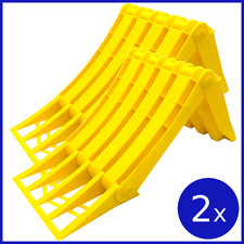 2 Hemmschuh Unterlegkeil klappbar Gleitschutz 6500kg 6,5t LKW Anhänger Auflieger