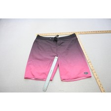 O'Neill Hyperfreak Board Shorts Men 34 Purple Pink Ombre Gradient Surf Excellent