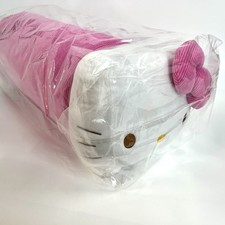 Hello Kitty Pink Corduroy Bolster Plush Pillow 2017 Sanrio 24 x 10 w/ Tag