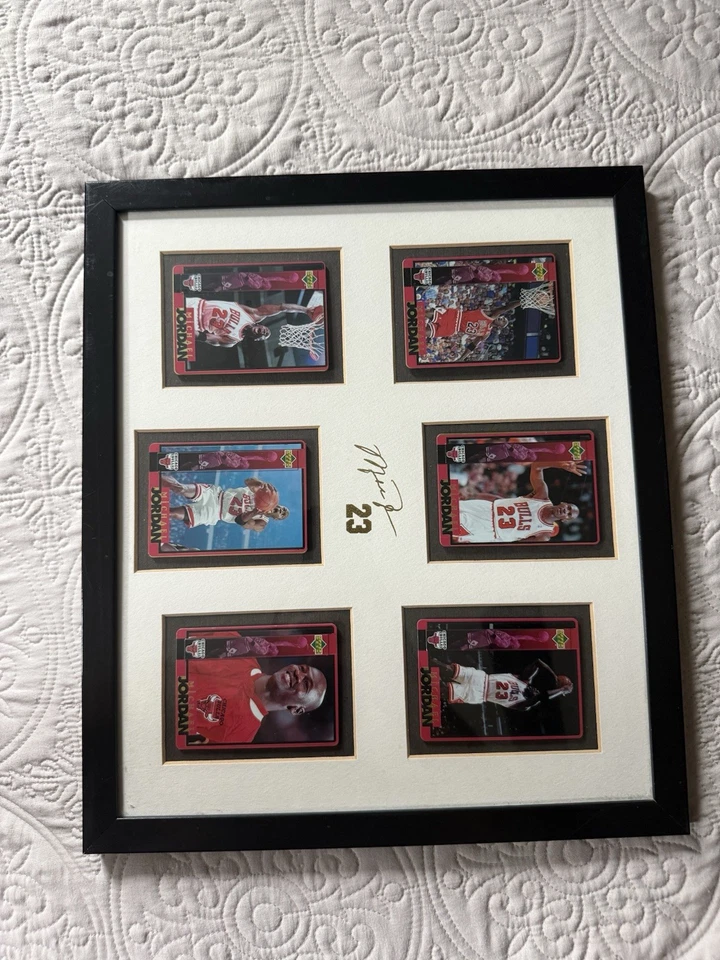 Michael Jordan Limited Edition Framed Set Of Commemorative Upper Deck Cards - Image 2 of 4