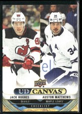 2024-25 Upper Deck Jack Hughes / Auston Matthews CL UD Canvas #C210
