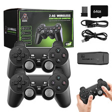 TV GAME CONSOLE M8 RETRO EMULATOR 64G HDMI WITH 2 WIRELESS PADS 20000+ GAMES