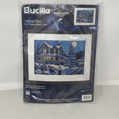 Bucilla Christmas House Needlepoint Kit 60748 Erin Dertner Sealed 1997
