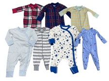 Hanna Andersson Sleeper Lot of 7 Assorted Styles 0-12 Months Organic Cotton