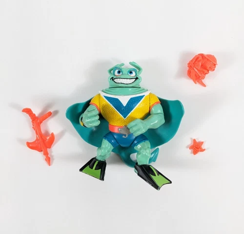 TMNT Action Figures Vintage RAY FILLET Used COMPLETE Good Condition 1990