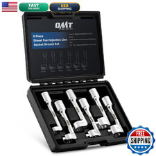 Orion Motor Tech 1/2 Dr Diesel Injector Socket Wrench Set 6Pc 12Pt Diesel Fuel