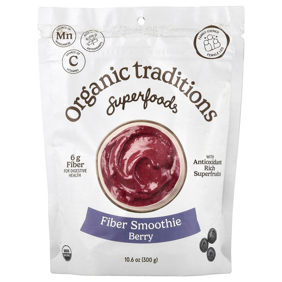 Superfoods, Fiber Smoothie, Berry, 10.6 oz (300 g)