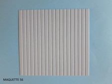 1/43 plaque de modélisme imitation tole de bardage  en relief à coller diorama