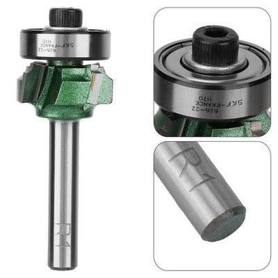 Woodworking Milling Cutter 4 Teeth Trimming Cutter Edge Trimmer Router Bit (R1)