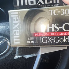 Maxell TC-30 VHS-C Premium High Grade HGX-Gold Camcorder Videocassette BRAND NEW