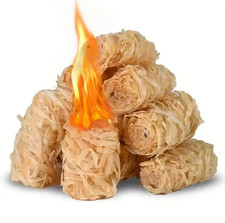 60pcs Natural Fire Starter Wax Wood Sticks   ...