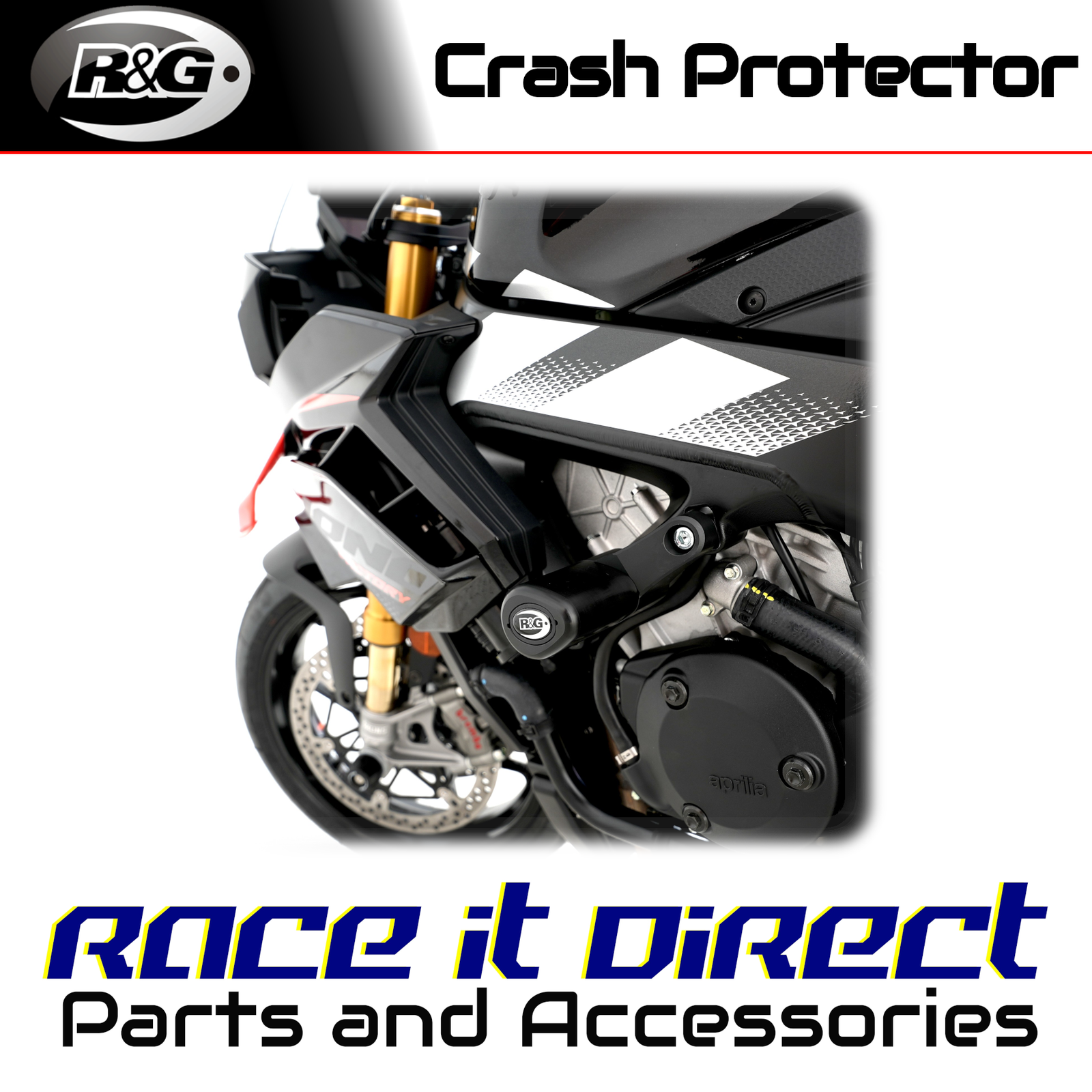 Crash Protectors for Aprilia Tuono V4 1100 2015-2023 Aero R&G
