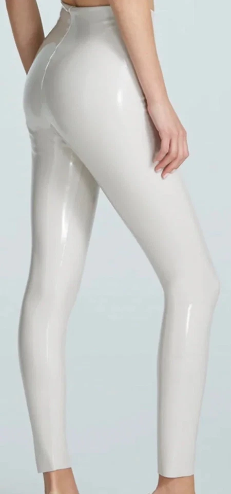 COMMANDO PERFECT CONTROL 液体光泽漆皮紧身裤-白色-Sz XS原样! — 第 2/4 张图片