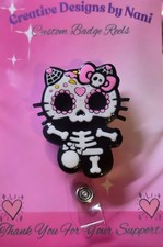 retractable reel id badge key card holder. Halloween Id Badge Reel