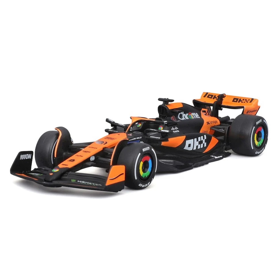 Bburago F1 Formula 1:43 Scale F1 Mclaren MCL38 2024 Piastri 12Pc Dispenser Toy - Image 2 of 4