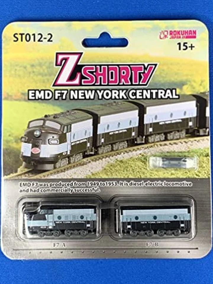 Rokuhan Z Scale Z Shorty EMD F7 New York Central ST012-2 Railroad Diesel F/S NEW - Image 2 of 3