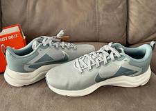 Nike Para Hombre Gris/Blanco Parte Superior Baja Entrenadores con Cordones Tenis Informales Zapatos