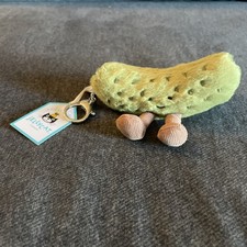 Jellycat NWT Pickle Bag Charm Plush Stuffed Authentic Amuseables