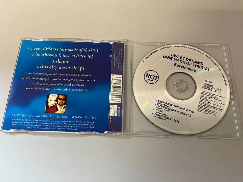 Eurythmics – Sweet Dreams (Are Made Of This) '91 - Maxi CD Single © 1991 - Bild 2 von 2