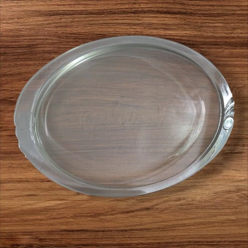 Pyrex Baking Broiler Glass Plate Oval Clear Serving Platter 812 Vintage Oven