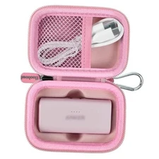  Case Compatible with Anker Nano Portable Charger Power Bank, 5,000 Mah, Pink