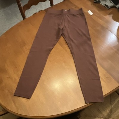 Amazon Essentials Brown Ankle Leggings Women's Size M Solid Regular