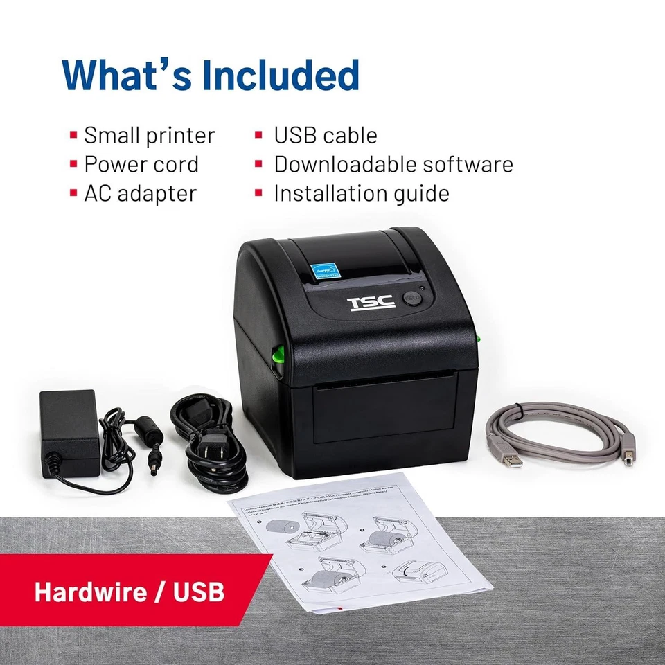 Label Printer TSC -DA210 Desktop Direct Thermal Label Printer - Image 4 of 4