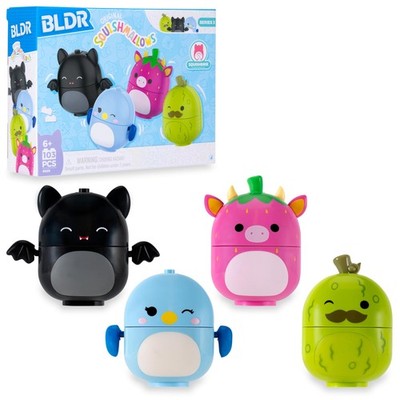 Squishmallows Buildable Figure - Emily The Bat, Bebe The Bluebird, Cleary The...