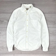 Burberry Brit White Cotton Button Oxford Shirt Size S Mens