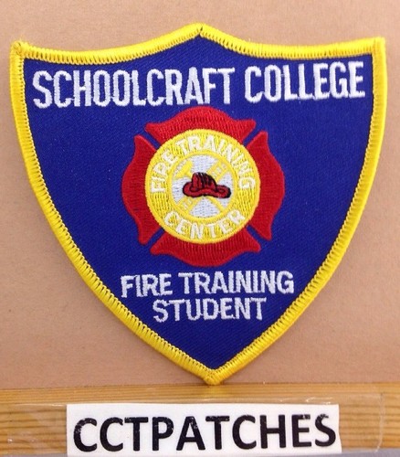 SCHOOLCRAFT COLLEGE, MICHIGAN FIRE TRAINING CENTER STUDENT PATCH MI | eBay