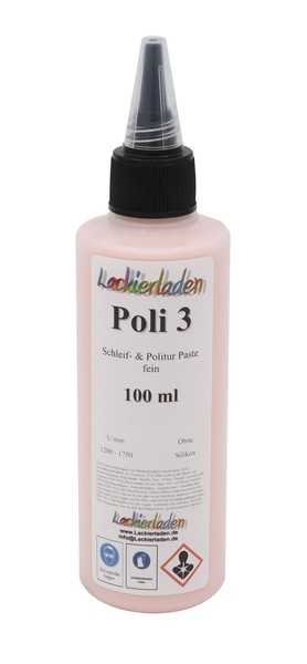 Poli 3 Schleif- & Politur Paste Medium 100 Ml | Polierpaste Schleifpaste Poliere-image