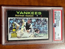 1971 Topps 5 Thurman Munson All-Star Rookie Baseball Card PSA 4 VG-EX HOF rc