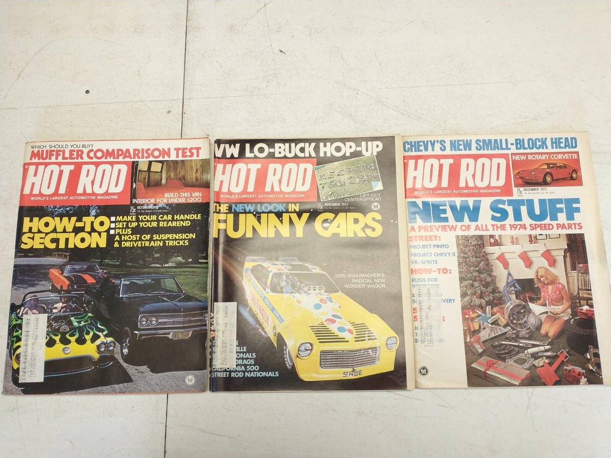 1973 HOT ROD MAGAZINE FULL YEAR 12 ISSUES VINTAGE | eBay