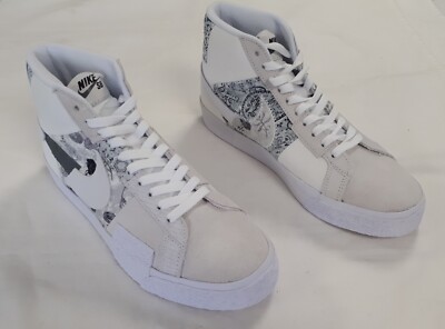Nike SB Zooom Blazer Mid PRM Sneaker Gr. 42,5 DM0859 100 Schuhe weiß