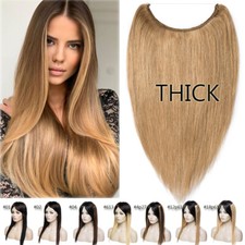 Hidden Headband 100 Wire In Human Remy Hair Extensions One Piece Line Weft AAA