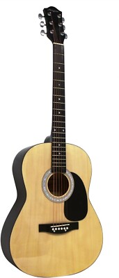 Martin Smith Akustikgitarre mit Gitarrensaiten, Gitarrenplektren & Gitarrengurt