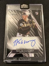 2024 Topps Chrome Black Autographs Taylor Kohlwey Rookie Card Padres Encased