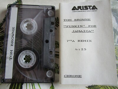 Tom Browne Funkin' For Jamaica ARISTA Pre Release Promo Tape Cassette Single