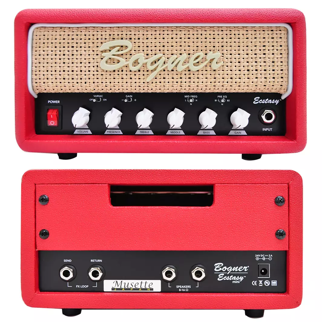 Bogner Ecstasy Mini Head Guitar Solid State Amplifier Red GRILL/Brown Type