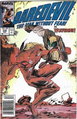Daredevil #249 vs. Wolverine | Marvel Comics (Dec 1987) | Bagged