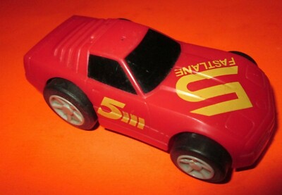 1989 HASBRO 5 FASTLANE RECORD  BREAKERS Car Diecast FRICTION BURGER KING TOY  