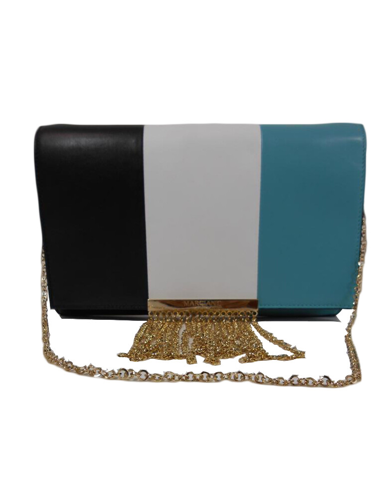 BORSA Tracollina GUESS Donna Pelle Nera Bianca Verde Acqua A14/2