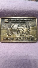 1985 AEROSPACE DEFENSE M988 HUMMER BELT BUCKLE