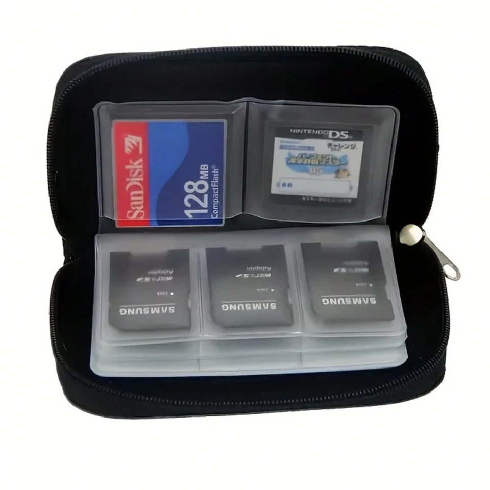 1pcs PVC Multi-Function Memory Card Bag | Camera CF & SD Card Storage Case USA - Image 4 of 4