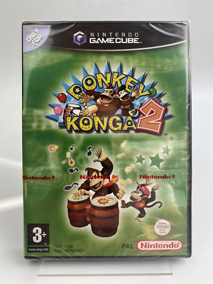 Gamecube Donkey Konga 2, ( 2005 ) UK Pal, Brandneu Factory Sealed, Nur Spiel
