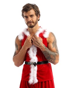 sleeveless santa suit