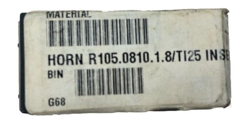 HORN R105.0810.1.8 TI25 Boring Insert, R105 Insert, Carbide Tipped, Grade TI25 - Picture 2 of 3