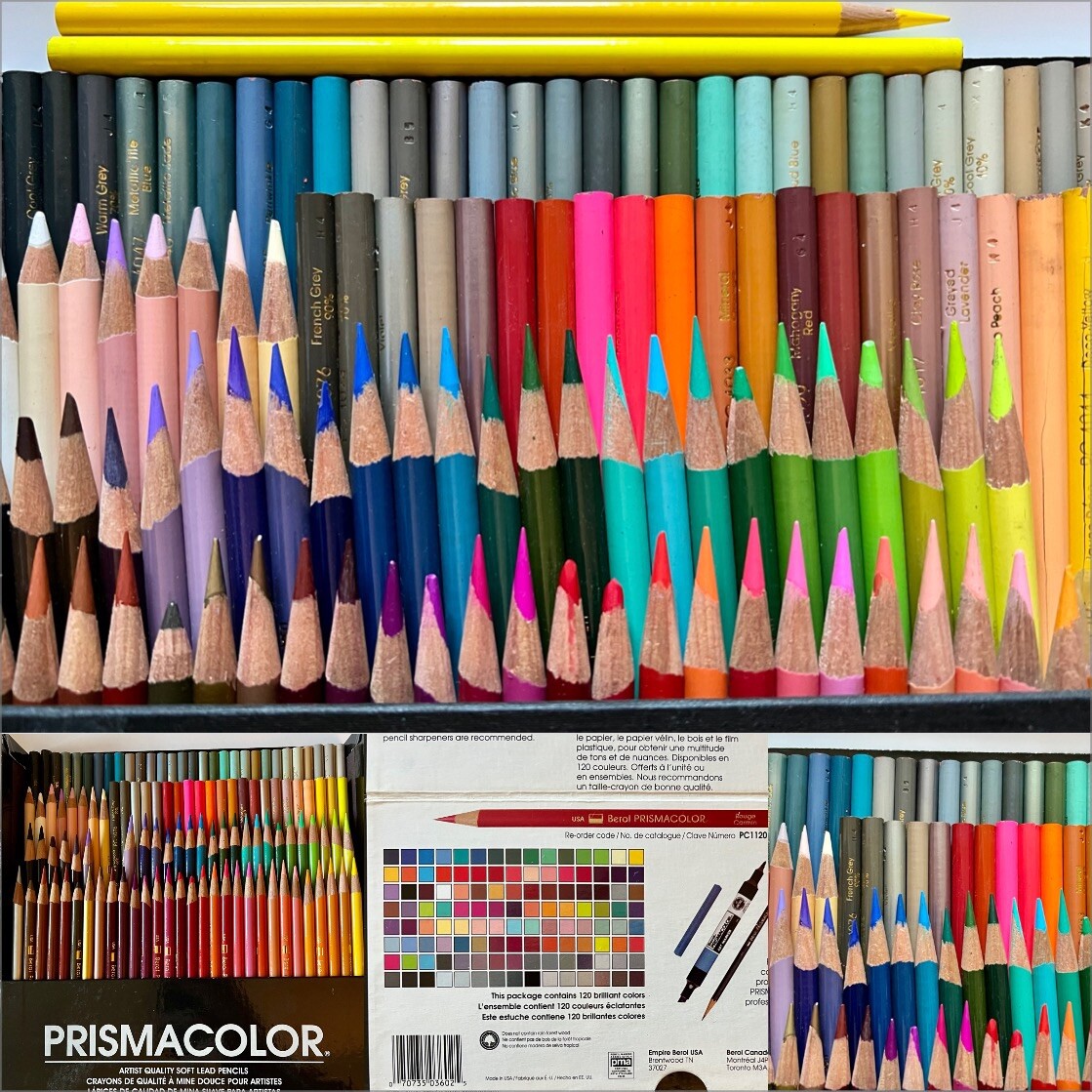 Pc1120 Made In | Vintage 1993 Berol Prismacolor 120 Pack Colored